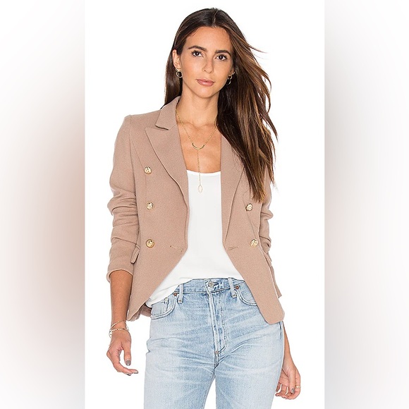 Lioness Palermo Taupe / Tan / with Gold Buttons Double Breasted Blazer Medium - Picture 1 of 9